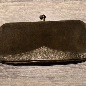 Brown Leather Clutch